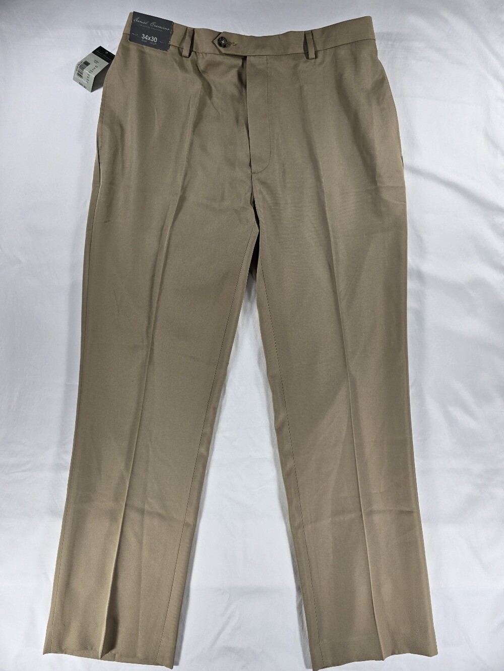 NEW Daniel Cremieux 34x30 Khaki Flat Front Dress Chino Mens Pants Performance